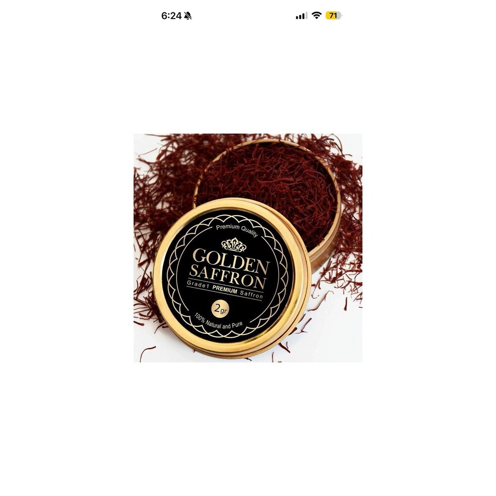 Golden Saffron, Finest Pure Premium All Red Saffron Threads, Grade A+